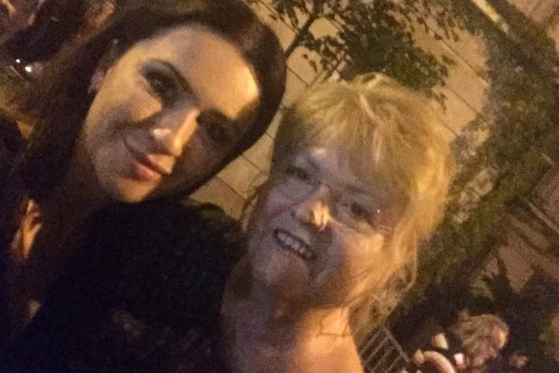 Beata Tadla i Elżbieta Pawłowicz "na spacerze"
