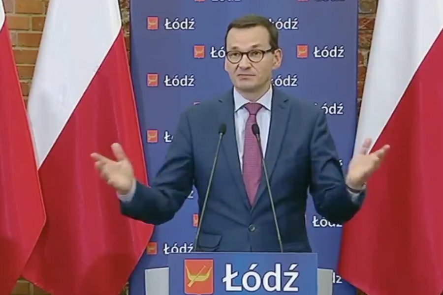Spotkanie Mateusza Morawieckiego w Łódzkiej Specjalnej Strefie Ekonomicznej zakończyło się awanturą.