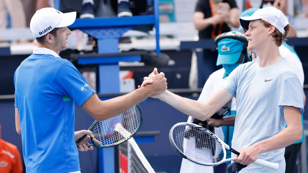 Hubert Hurkacz i Jannik Sinner zanotowali świetny turniej w Miami, obaj awansowali w rankingu ATP