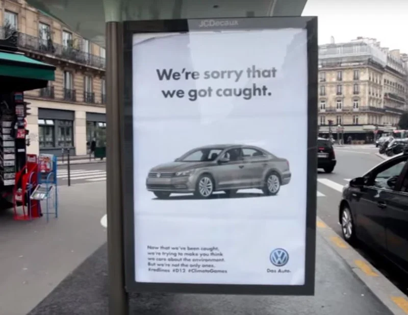 VW był łatwym celem dla akcji.