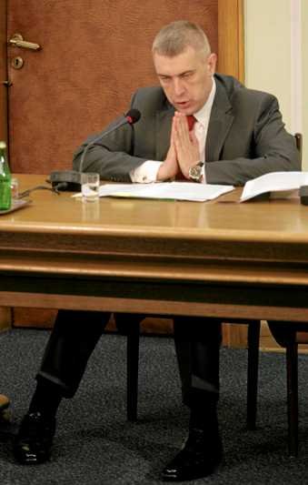 Roman Giertych zeznaje przed komisją śledczą ds. nacisków. (kwiecień 2008)