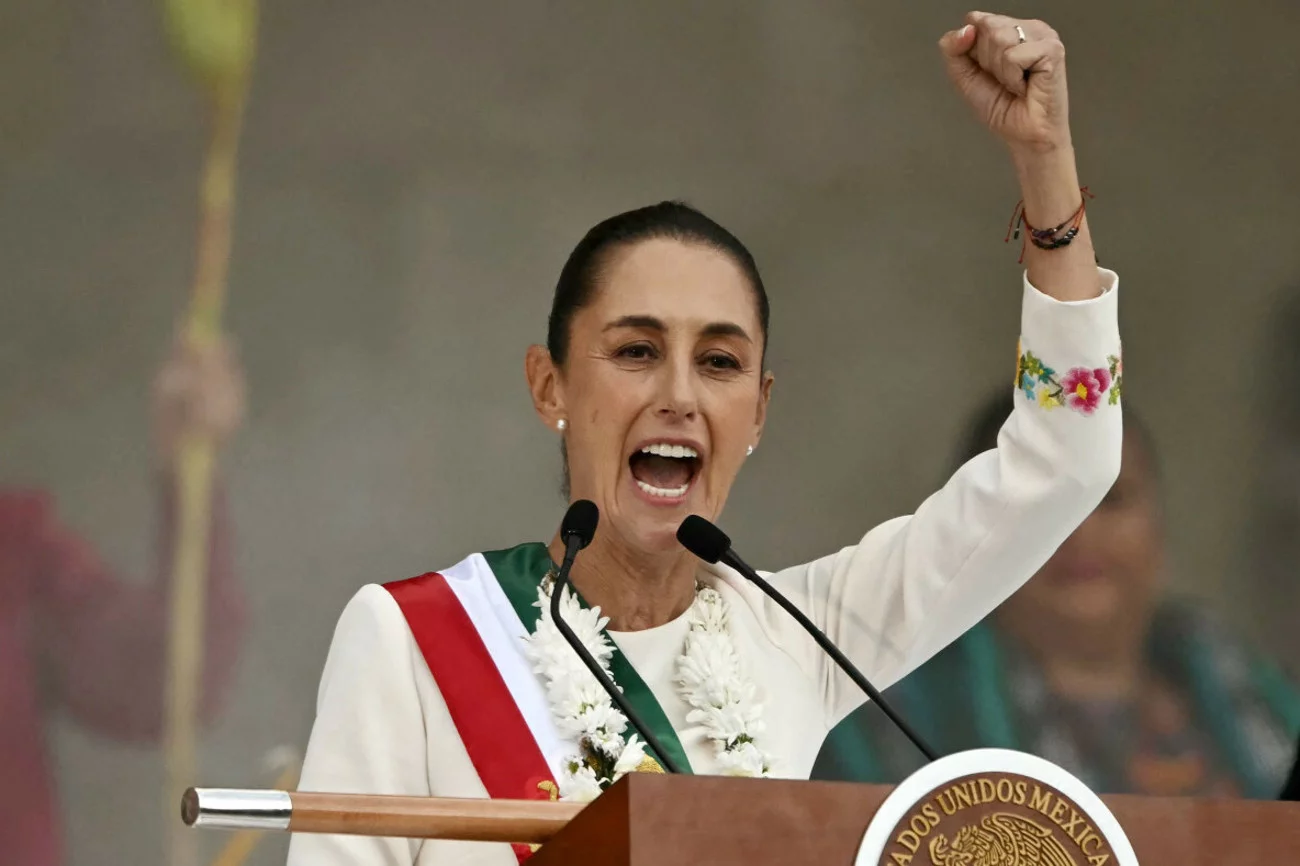 Claudia Sheinbaum, prezydent Meksyku na "wojnie" z Donaldem Trumpem