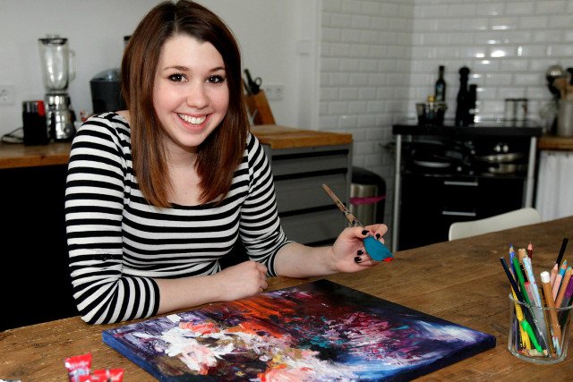 Melissa McCracken maluje muzykę.