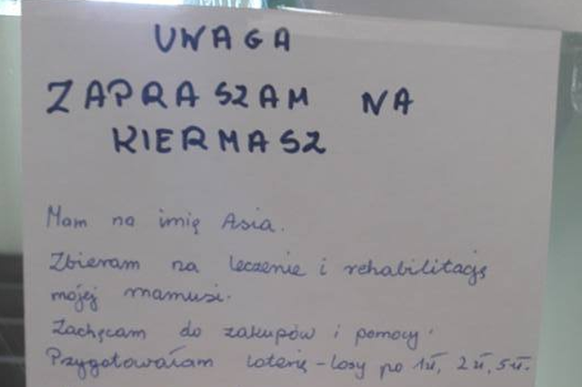 8-latka chciała zorganizować kiermasz, a zebrane pieniądze przeznaczyć na leczenie matki. Ktoś doniósł, że nie ma to na to zezwolenia.