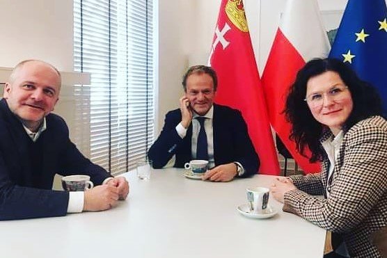 W Gdańsku doszło do spotkania Aleksandry Dulkiewicz z Donaldem Tuskiem i Pawłem Kowalem.