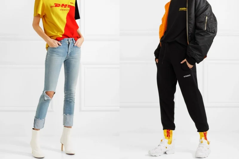 Vetements stworzyło ubrania inspirowane strojami roboczymi kurierów DHL. Pomysł odniósł sukces