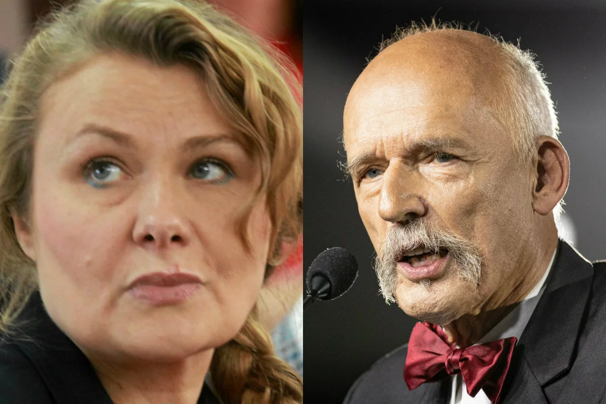 Janusz Korwin-Mikke miał kiedyś klepnąć w pośladek Katarzynę Piekarską. To dlatego polityczka Koalicji Obywatelskiej nie zamierza podawać mu ręki.