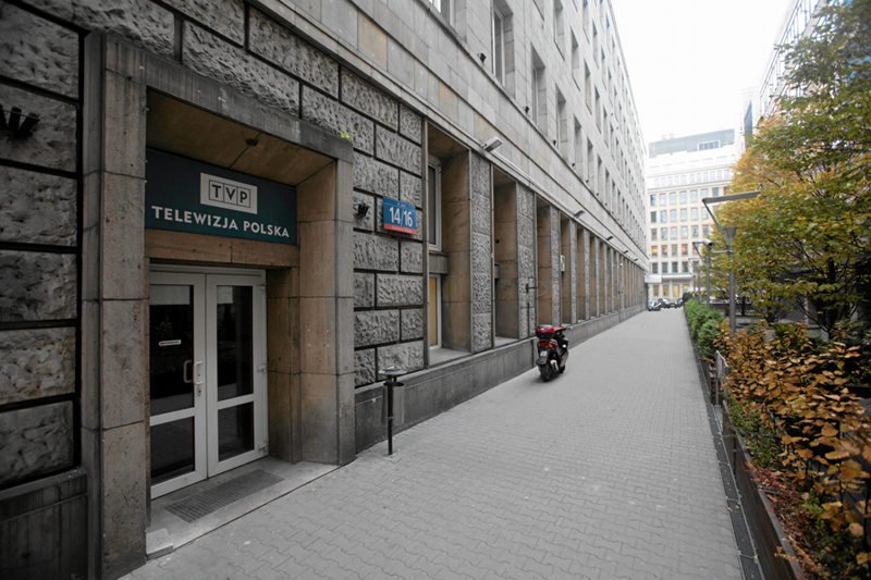 Siedziba TVP Warszawa przy ul. Jasnej.