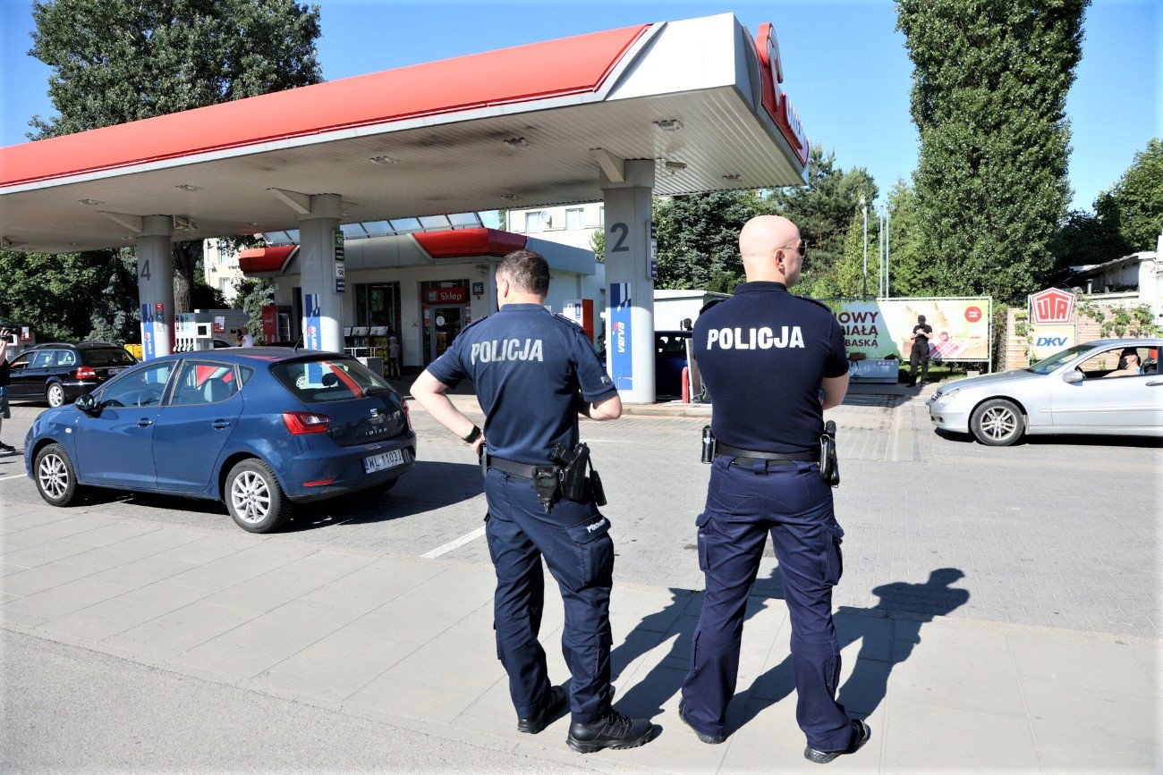 W sobotę odbyła się ogólnopolska akcja "Blokujemy Orlen". Na zdjęciu stacja przy ul. Jagiellońskiej w Warszawie