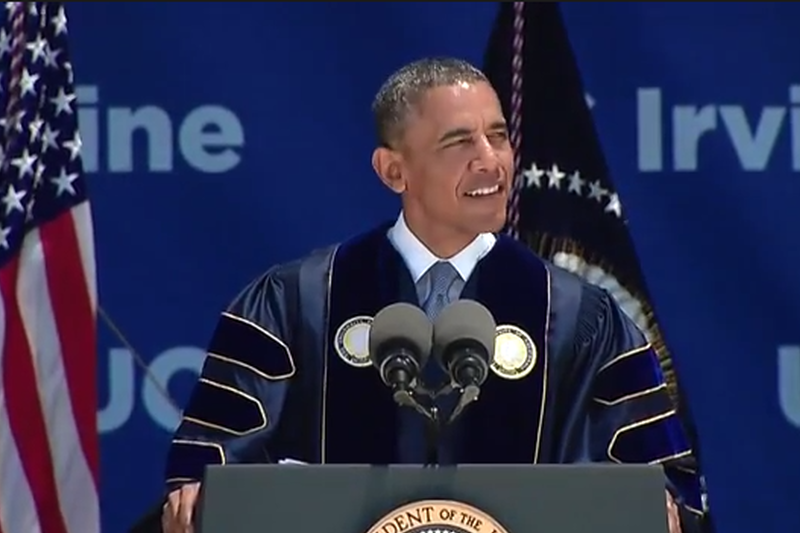 Barack Obama porównuje osoby, które zaprzeczają zmianom klimatycznym do tych, którzy wierzą, że księżyc jest z... sera.