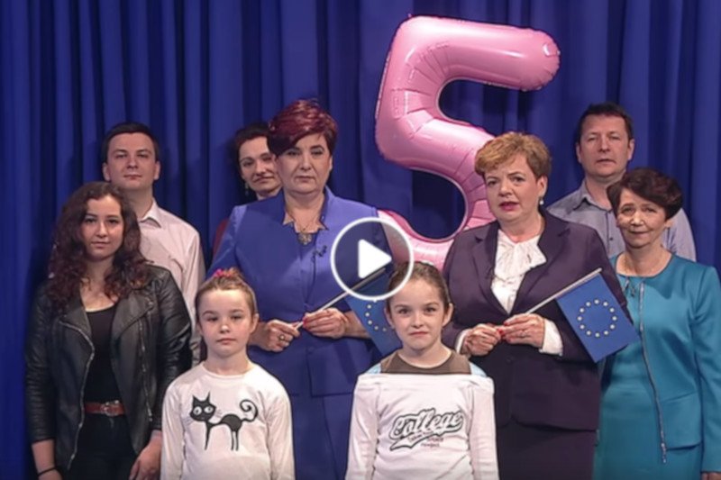 Screen ze spotu wyborczego posłanki PiS Krystyny Wróblewskiej.