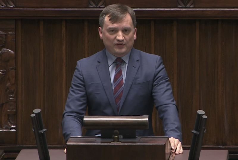 Zbigniew Ziobro mówił w Sejmie, że przestępcy trafią do "pierdla".