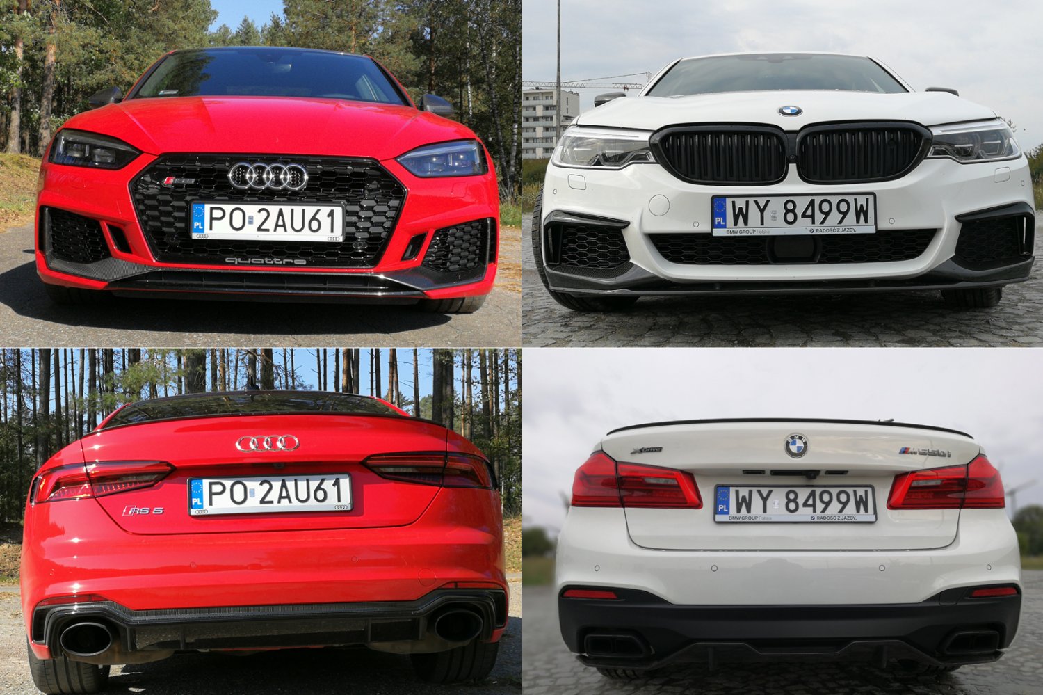 Audi RS5 i BMW M550i to dwa wyjątkowe sportowe samochody.