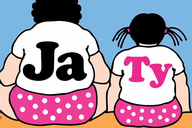 Plakat kampanii Fundacji BOŚ: "Ja Ty jemy" sugerujący, że matki są odpowiedzialne za otyłość swoich dzieci