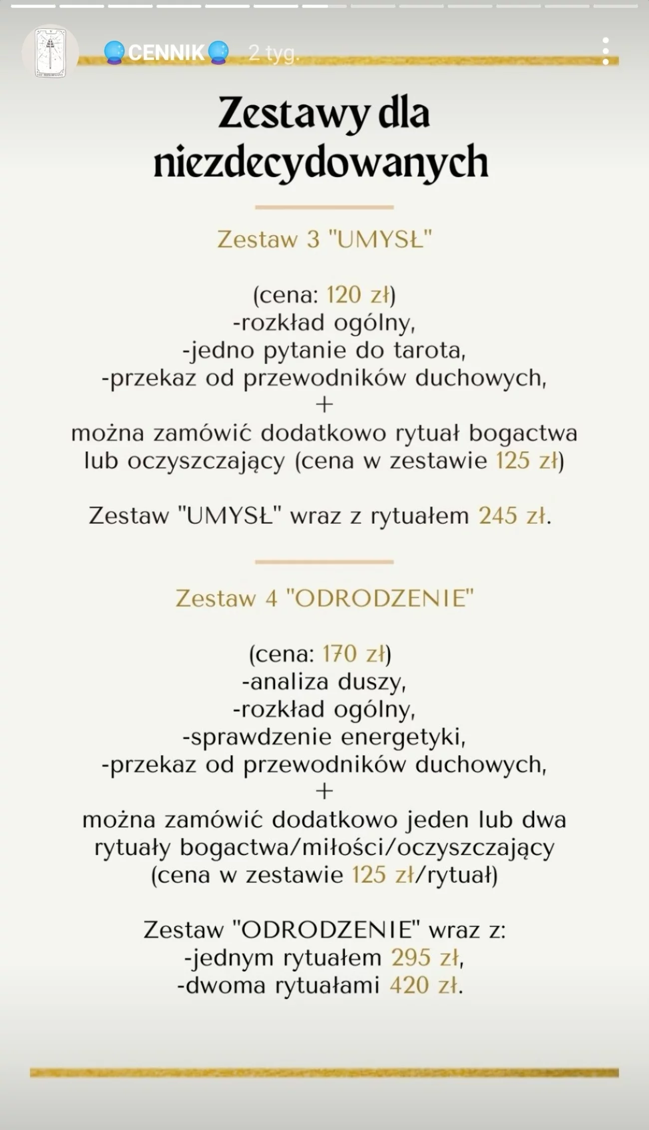 Ile kosztują konsultacje u astrologa lub tarocisty?