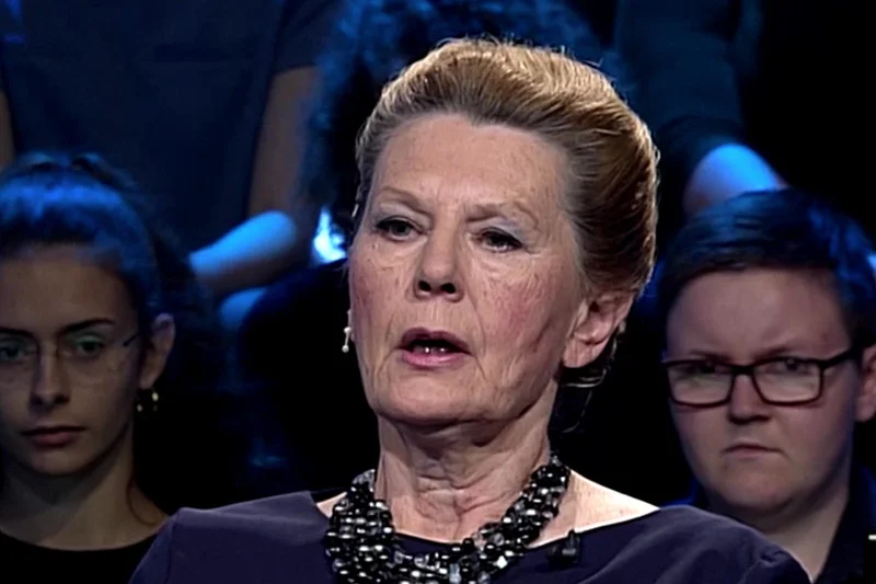 Ewa Kochanowska, wdowa po Januszu Kochanowskim, w programie TVP Info "Bez Retuszu".