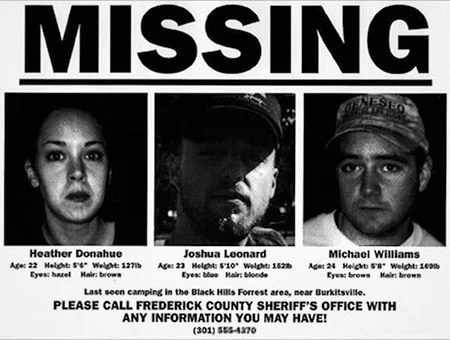Dla podkreślenia autentyczności, zgłoszono zaginięcie aktorów z "Blair Witch Project:.