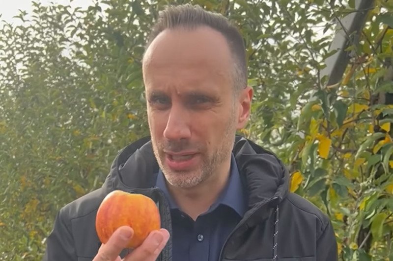 Janusz Kowalski na poważnie wziął się za rolnictwo? Nagrał filmik o jakości jabłek