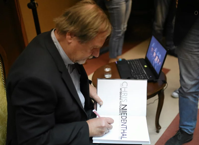 Fotoreporter Chris Niedenthal podczas spotkania w ramach miejskiej akcji Aleje - tu się dzieje.