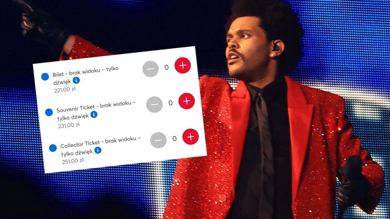Na koncert The Weeknd w Polsce są sprzedawane bilety bez widoku na scenę. Na koncert The Weeknd w Polsce są sprzedawane bilety bez widoku na scenę.