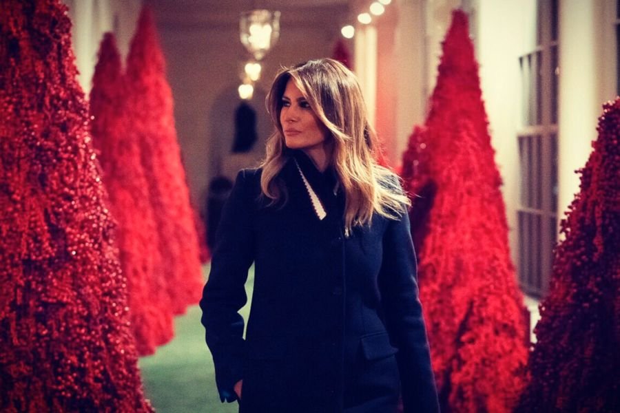 Świąteczne dekoracji Melanii Trump niezbyt przypadły do gustu Amerykanom
