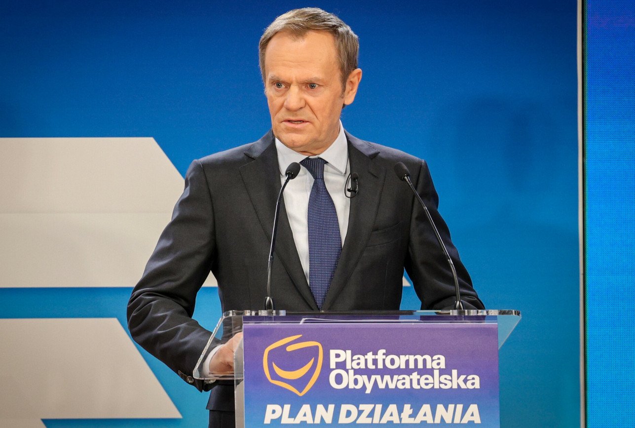Lider PO Donald Tusk.