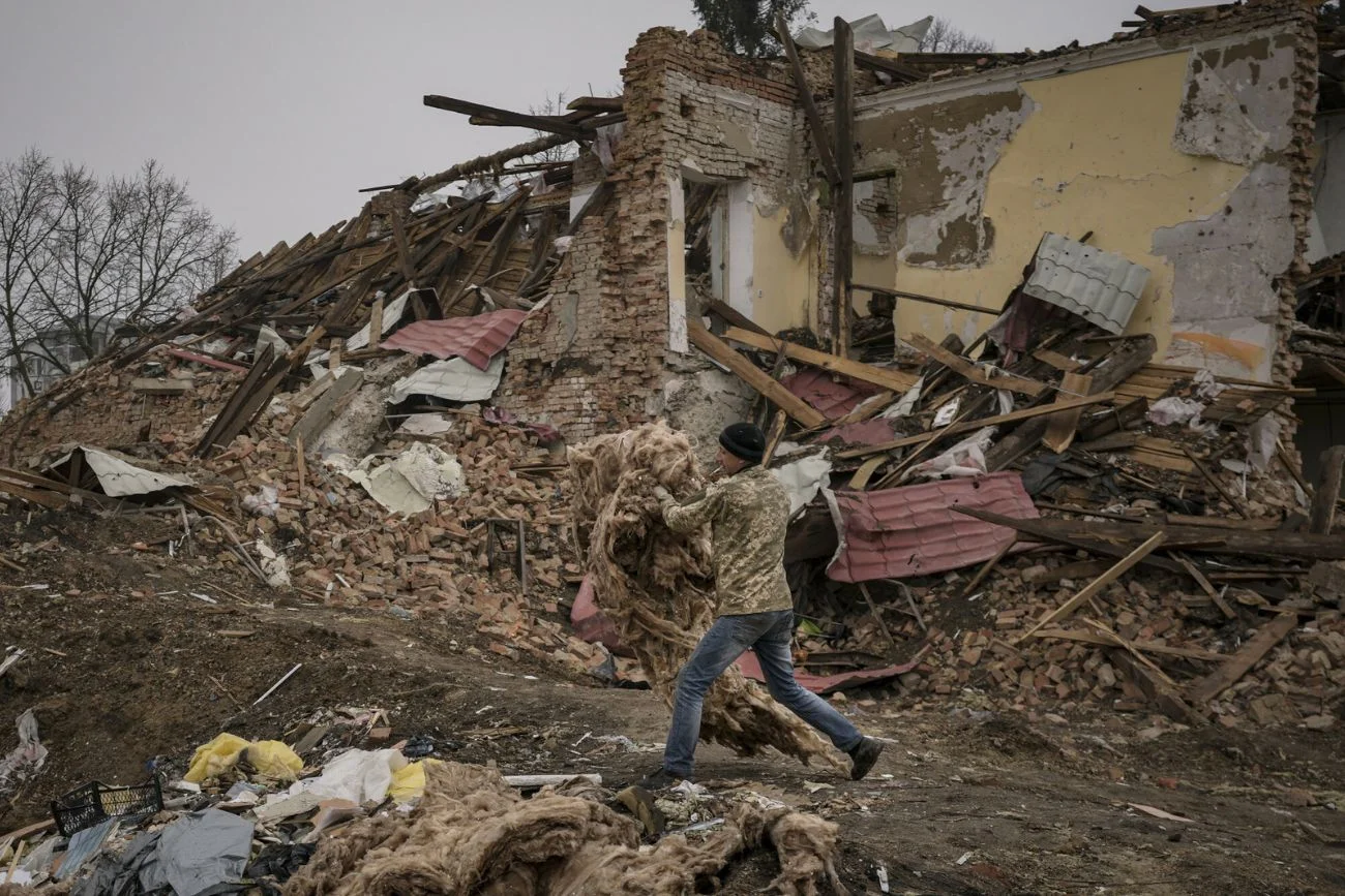 Zniszczony Mariupol (Ukraina).