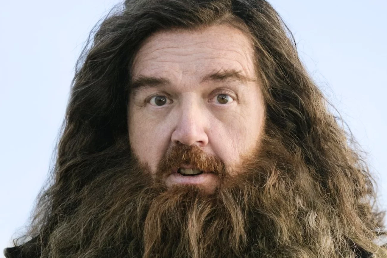 Tak wygląda Hagrid w serialu "Harry Potter". To kopia starego gajowego