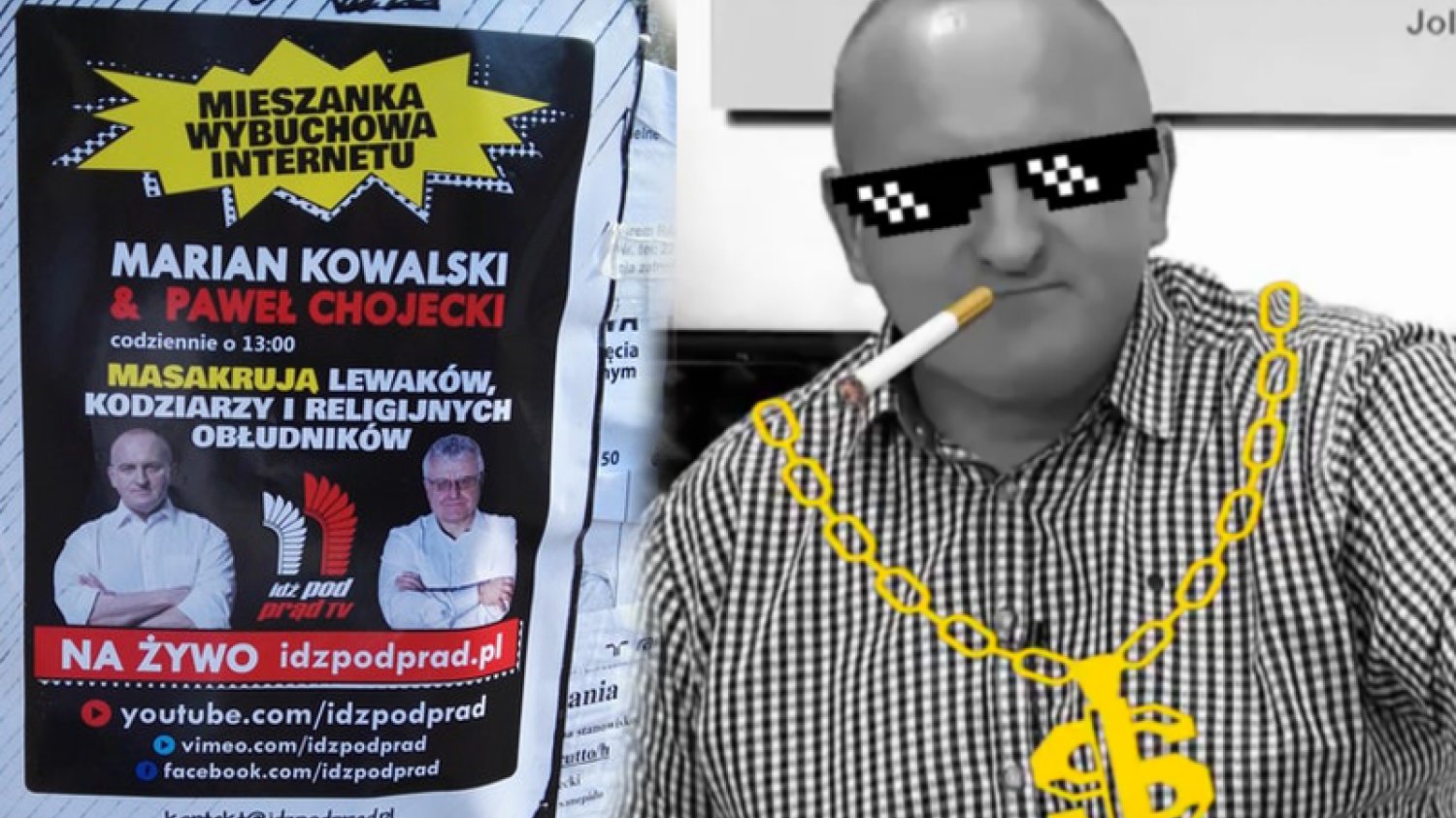 Niedoszły prezydent Marian Kowalski i pastor Kościoła Nowego Przymierza Paweł Chojecki "masakrują lewaków" w internetowej telewizji "Idź Pod Prąd".