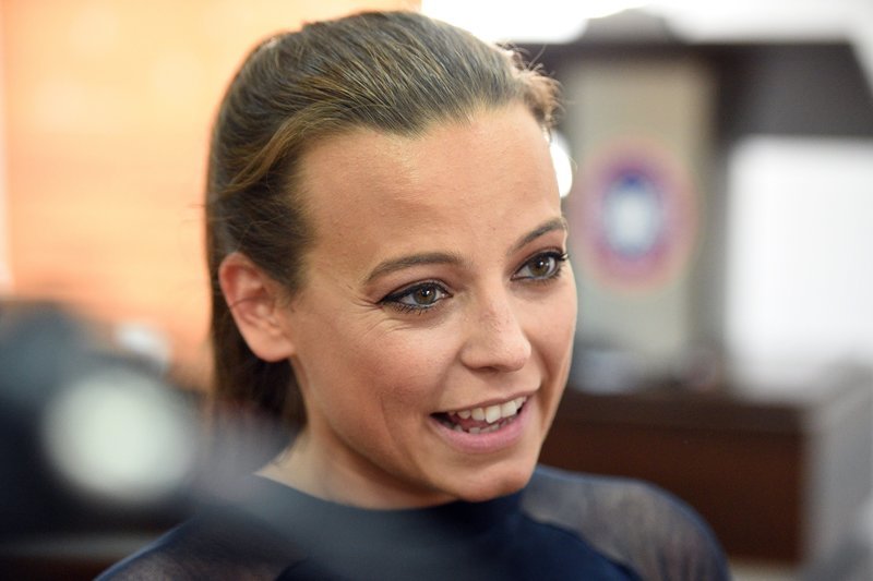 Aktorka popiera protestujących nauczycieli.