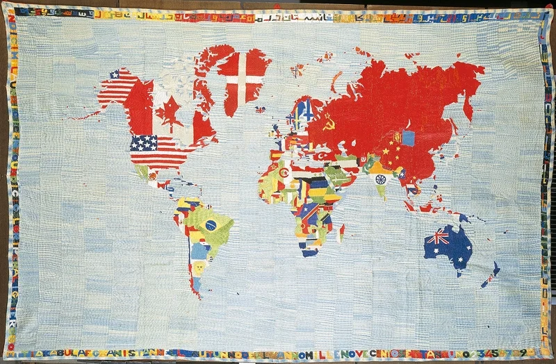 Alighiero Boetti "Mappa", 1971-1972