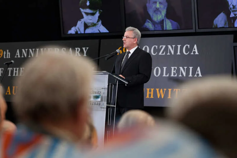 Wicemarszałek Sejmu Cezary Grabarczyk był najwyżej postawionym polskim politykiem na obchodach rocznicy wyzwolenia KL Auschwitz.