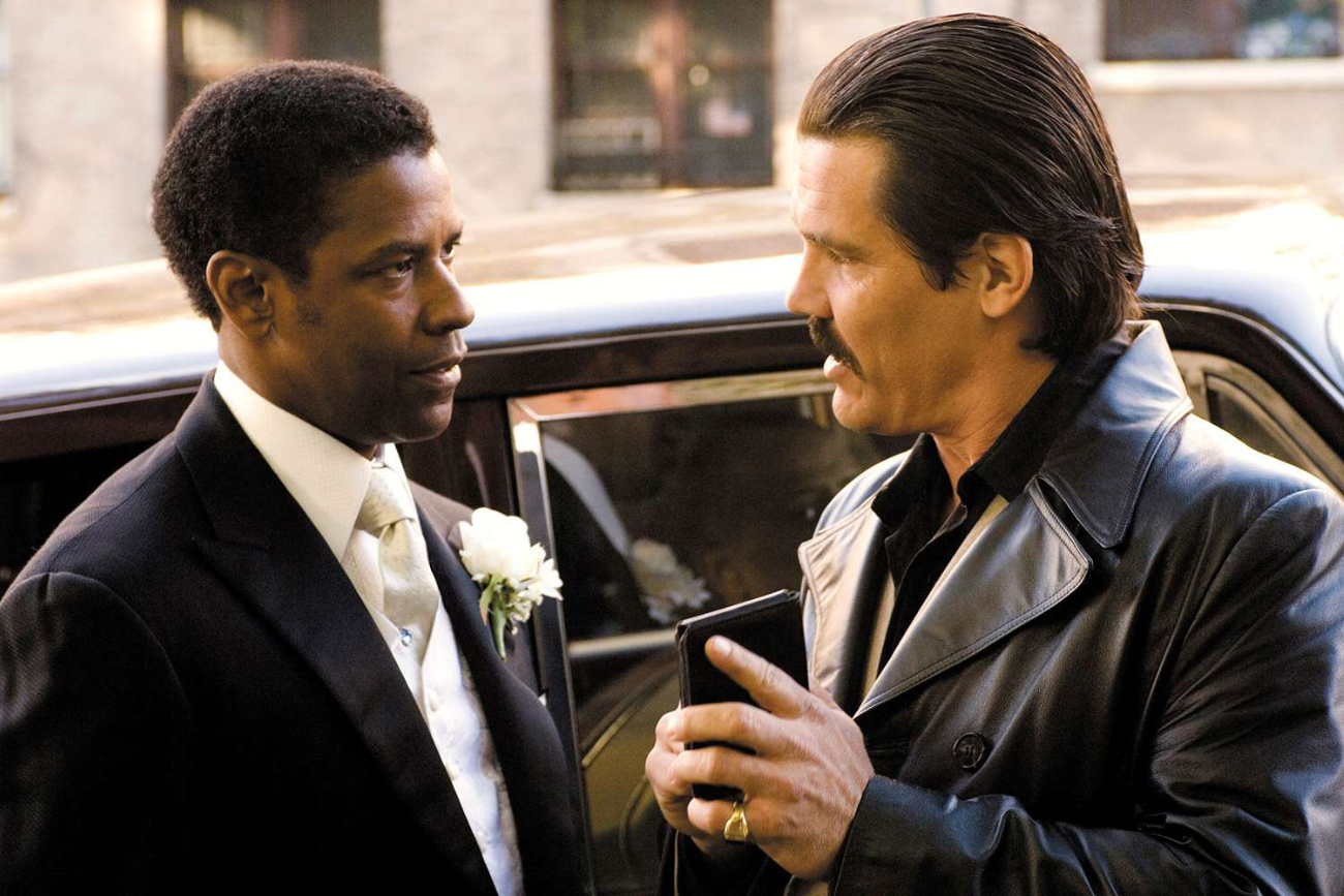 Josh Brolin i Denzel Washington w "American Gangster"