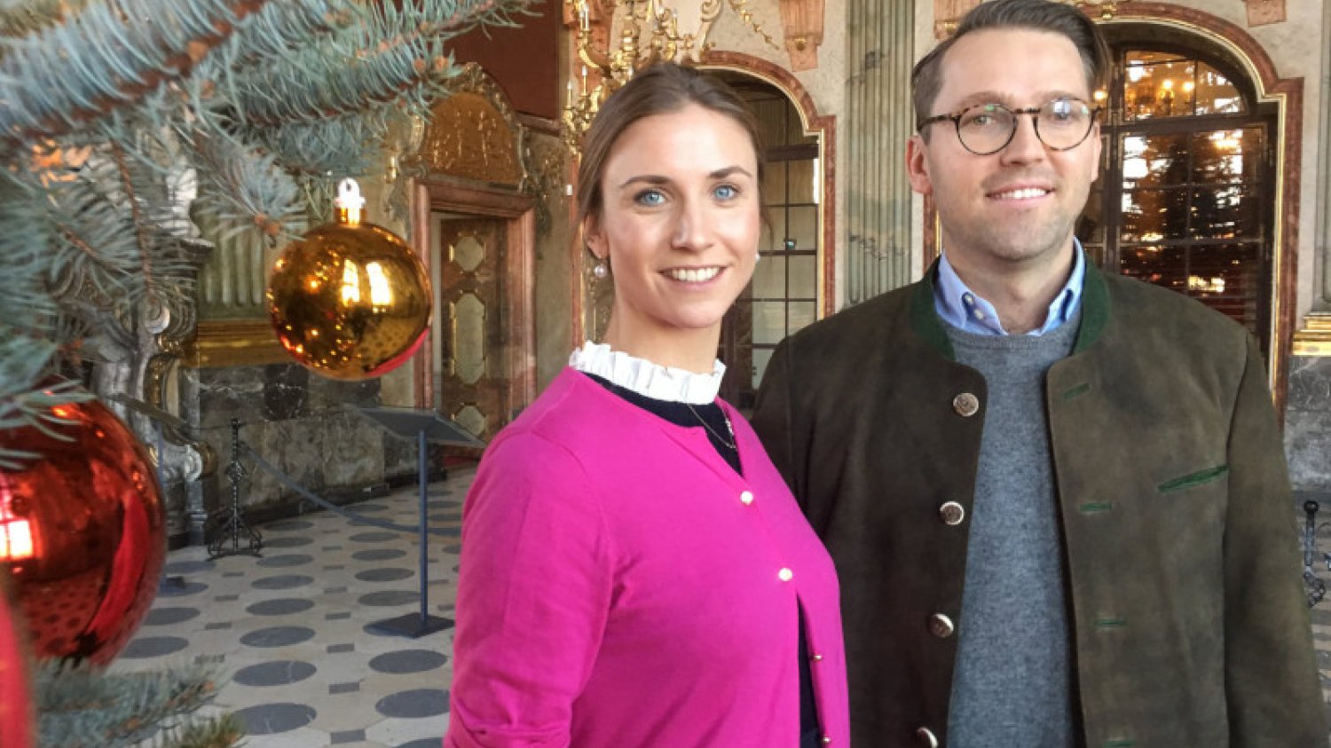 Hrabianka Caroline Alexandra von Hochberg bierze ślub na Zamku Książ.