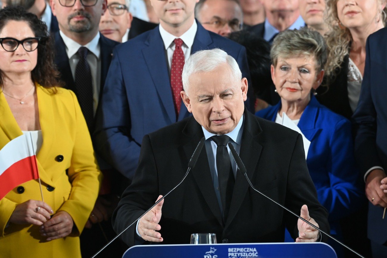 Kaczyński w Gdyni straszył, że PO chce zniszczyć opozycję.