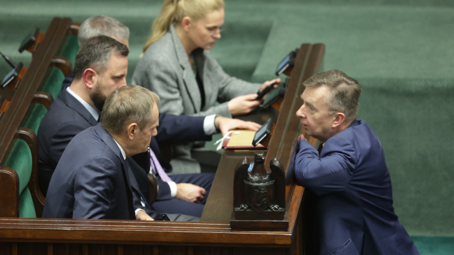 Donald Tusk, Władysław Kosiniak-Kamysz, Barbara Nowacka, Dariusz Wieczorek