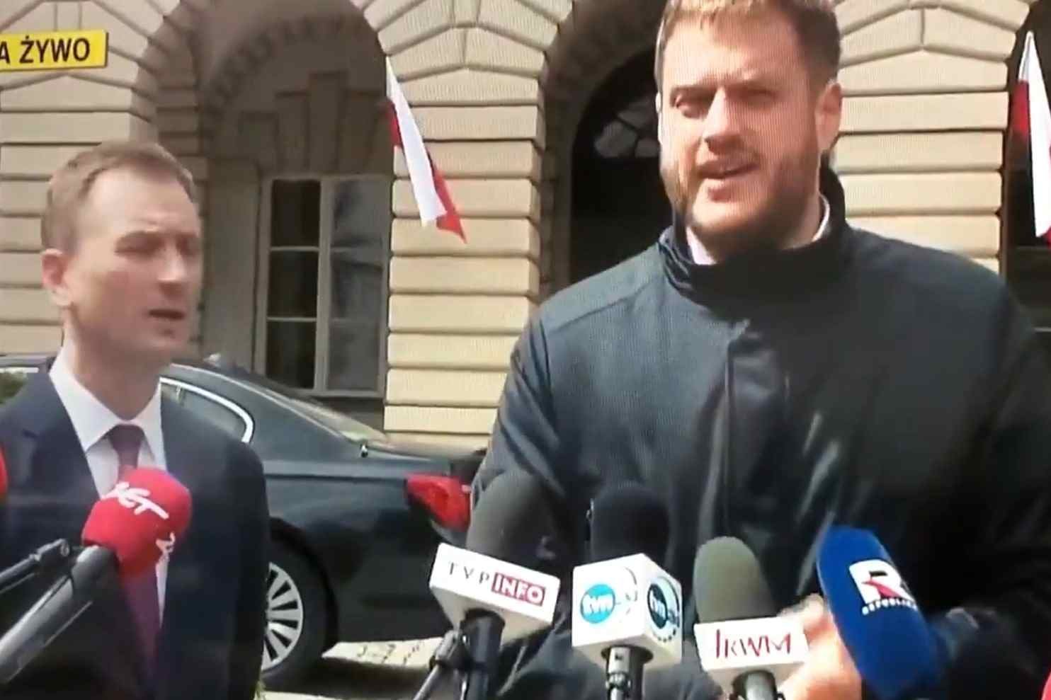 Posłowie Koalicji Sławomir Nitras i Marcin Kierwiński zakłócili konferencję wiceministra zdrowia Janusza Cieszyńskiego.