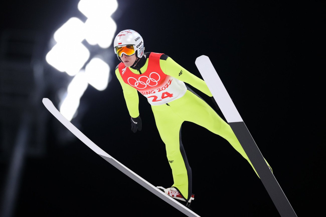 Dawid Kubacki był jednym z dwóch Polaków - obok Stefana Huli - który zaprezentował się na niedzielnym treningu.