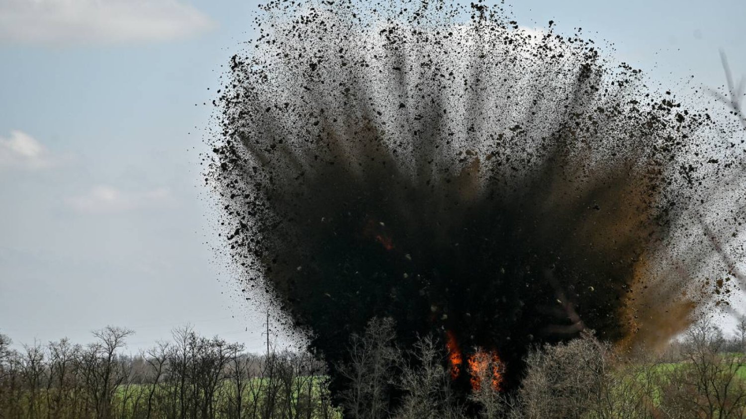 Eksplozja bomby FAB-500.