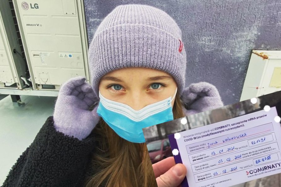 Julia Królikowska zaszczepiona na covid-19.