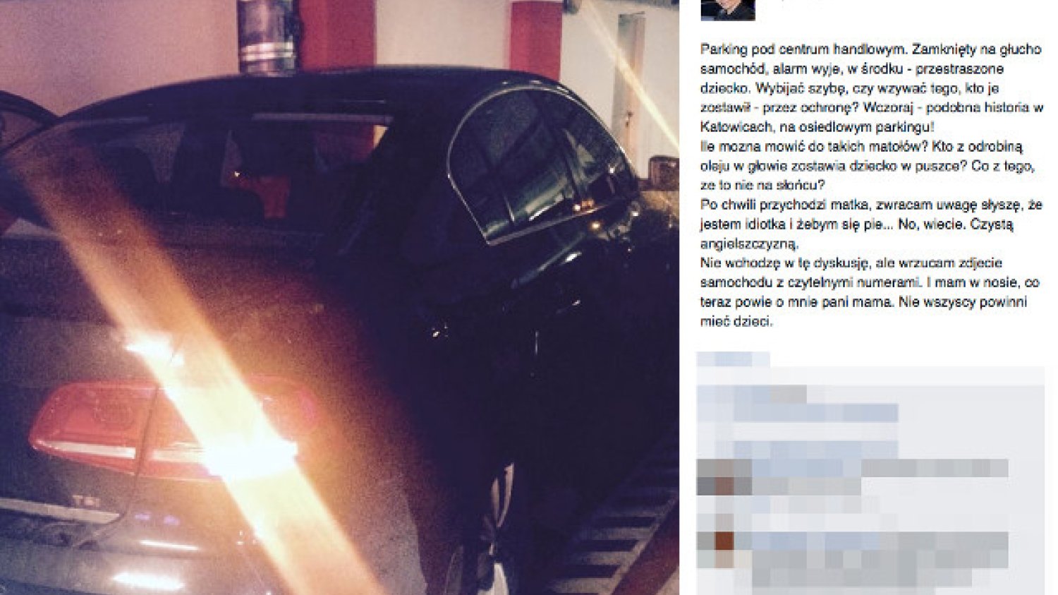 Gdy Joanna Racewicz upomniała matkę, która zamknęła swoje dziecko w samochodzie, ta obrzuciła ją wyzwiskami