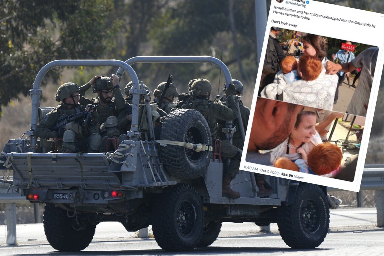 Cywile mają być porywani z zaatakowanego przez Hamas Izraela