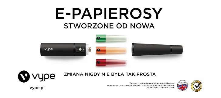 Hasło promujące nowy produkt to „E-papierosy stworzone od nowa”
