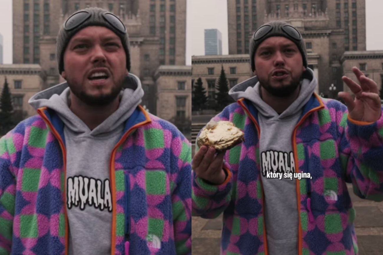 Książulo spróbował pączka za 100 zł.