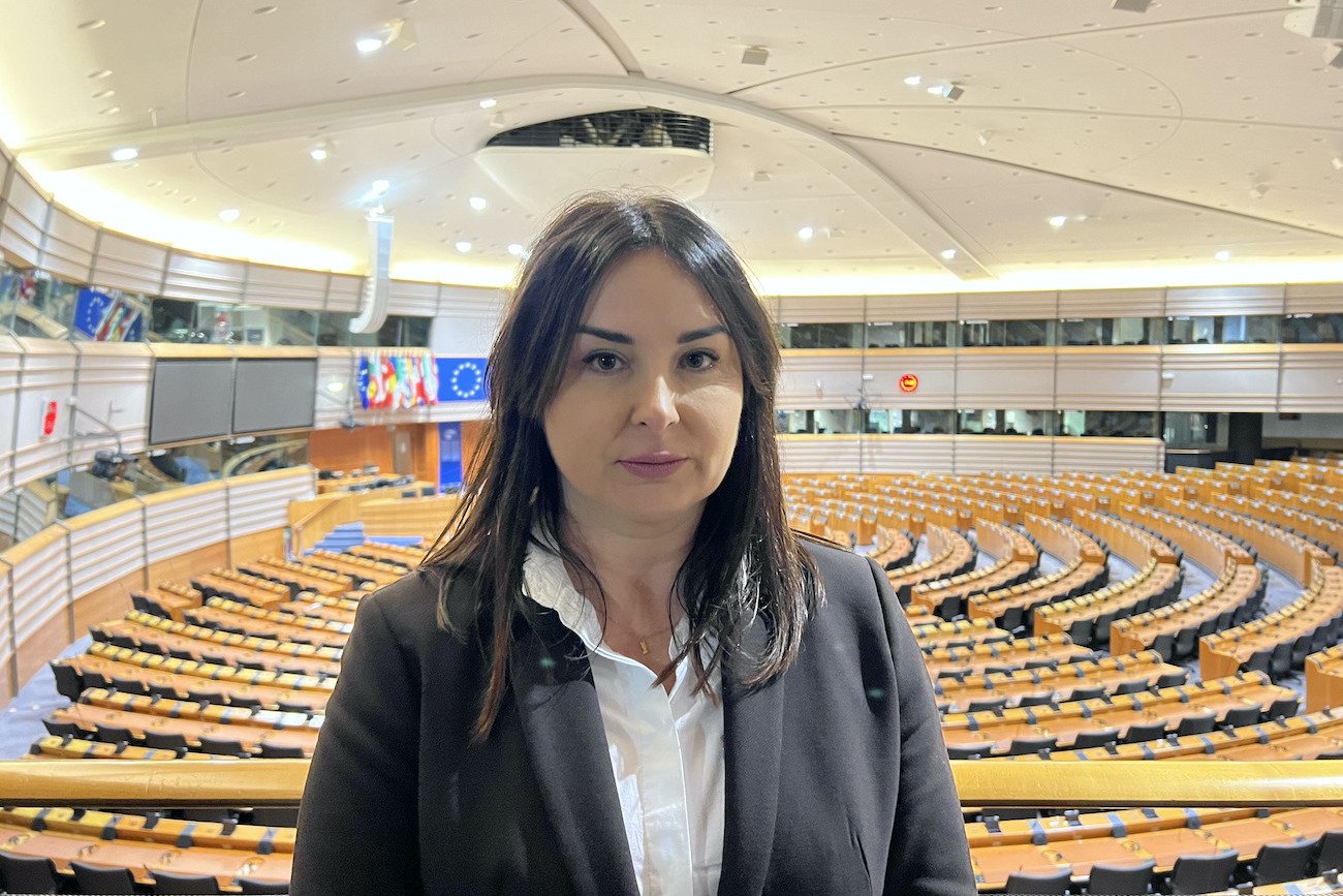 Barbara Skrobol, szwagierka Izy z Pszczyny, w Parlamencie Europejskim.