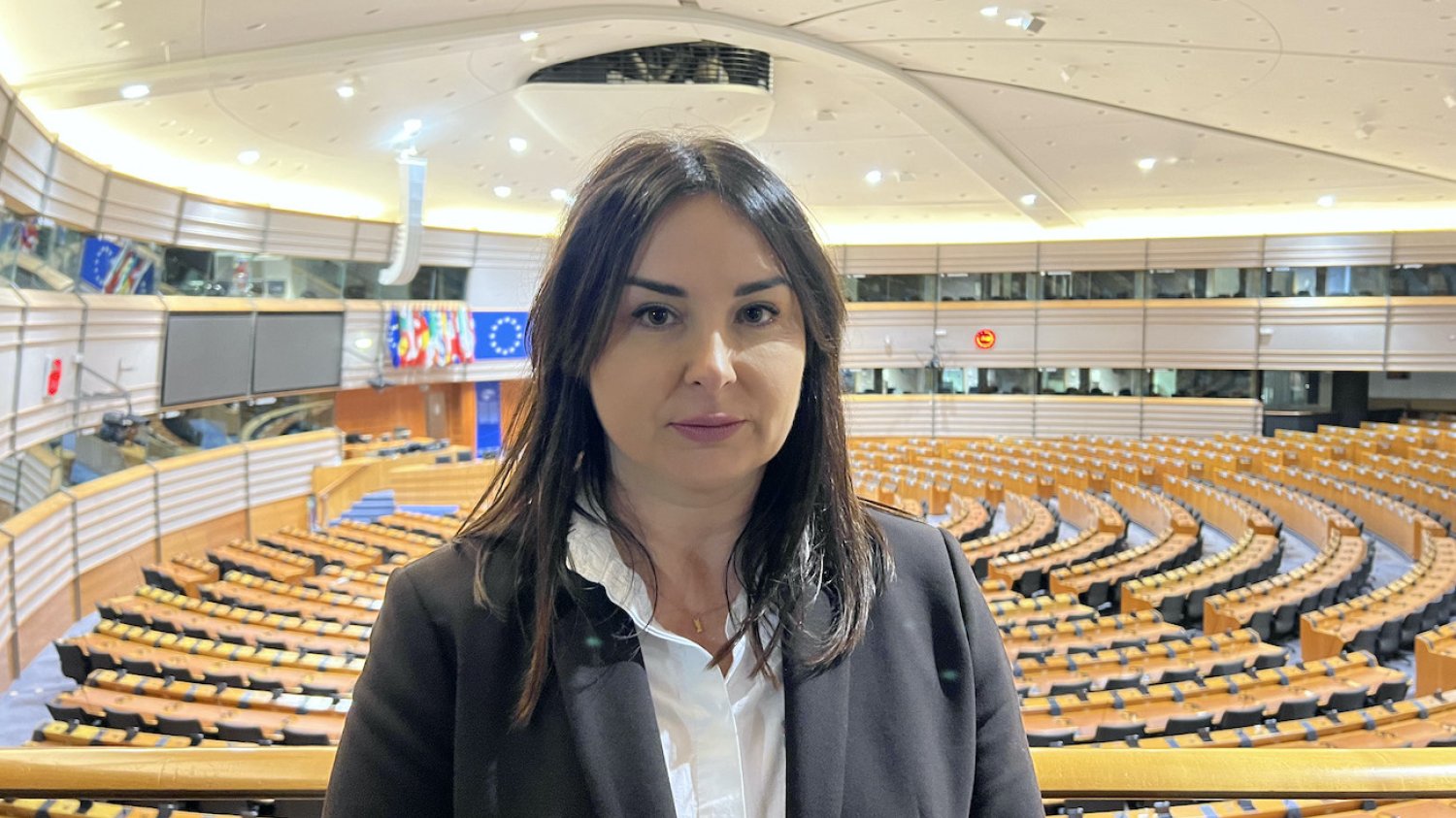 Barbara Skrobol, szwagierka Izy z Pszczyny, w Parlamencie Europejskim.