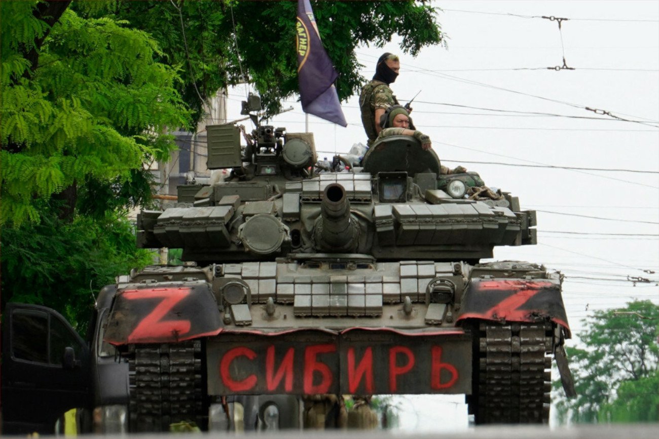 Najemnicy z Grupy Wagnera w Rostowie