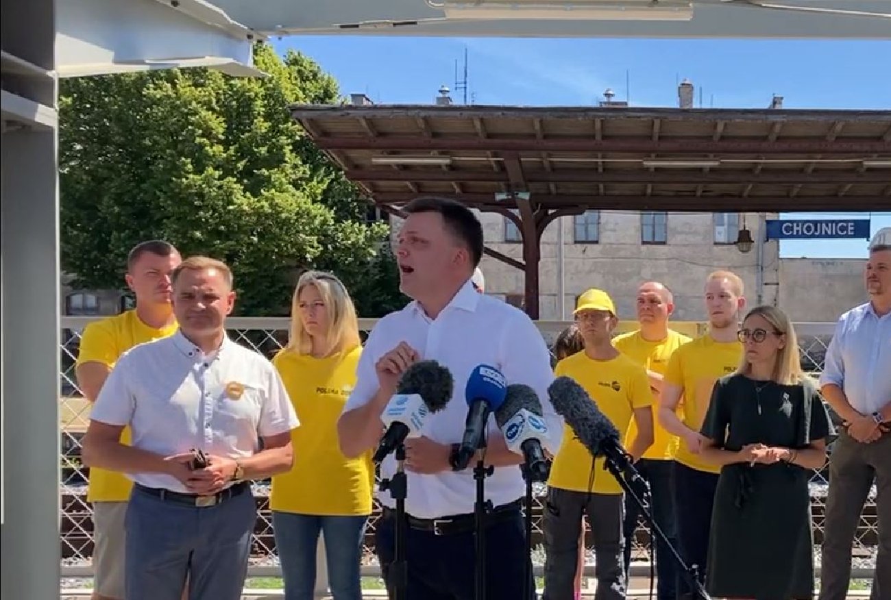 Chojnice. Szymon Hołownia: Nie jestem szafą grającą.