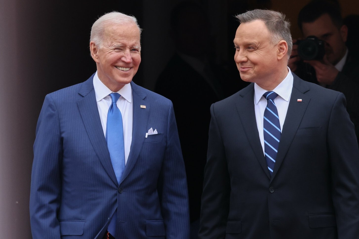 Andrzej Duda i Joe Biden w Warszawie.