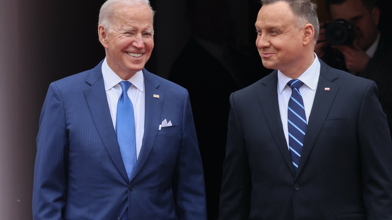 Andrzej Duda i Joe Biden w Warszawie.